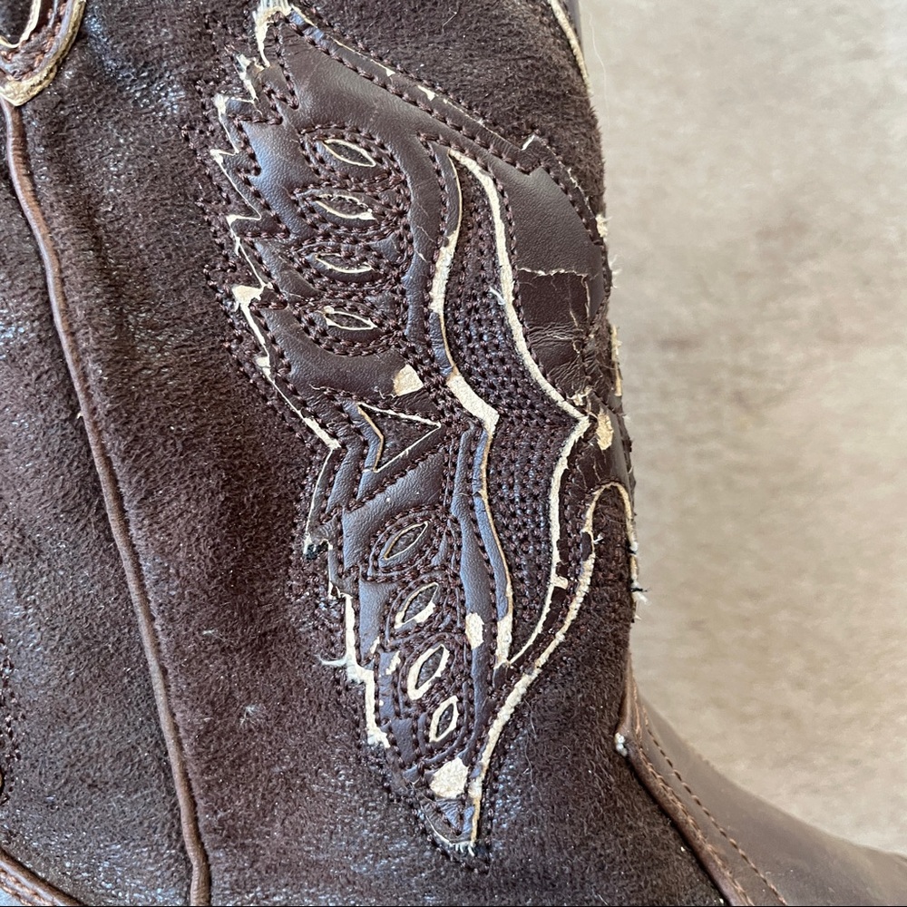 Frye Western Perforated Ankle High Boots - Picture 7 of 11